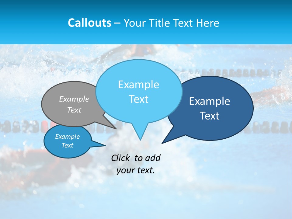 Swimming In The Pool PowerPoint Template