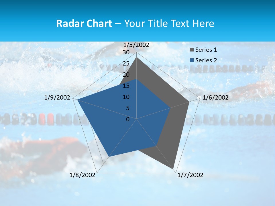 Swimming In The Pool PowerPoint Template