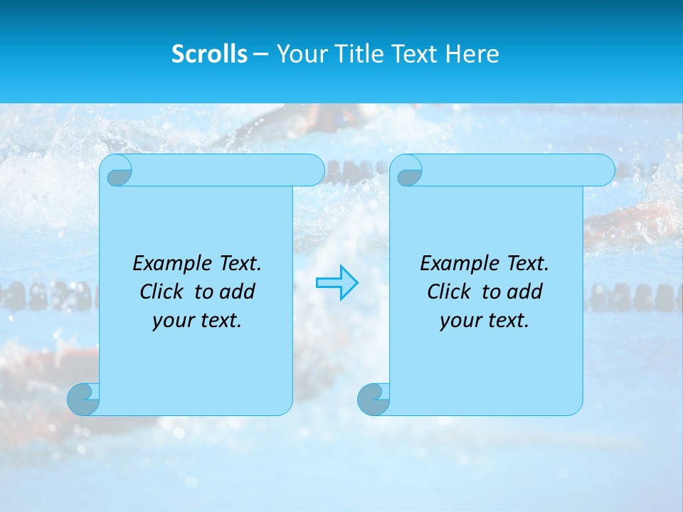 Swimming In The Pool PowerPoint Template