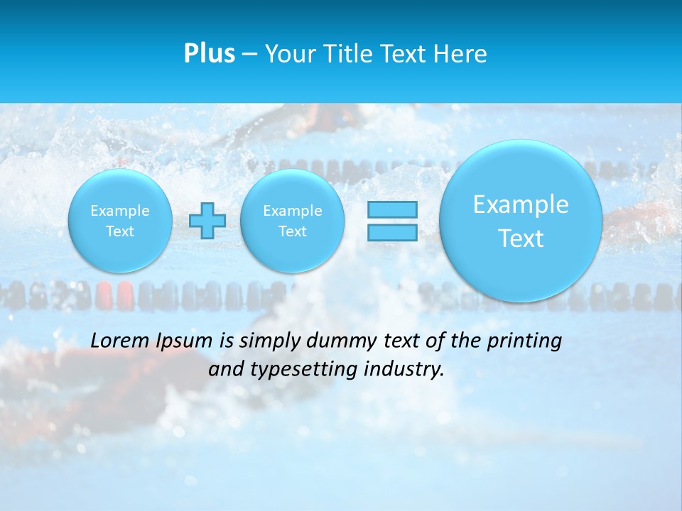 Swimming In The Pool PowerPoint Template