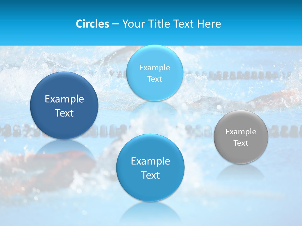 Swimming In The Pool PowerPoint Template