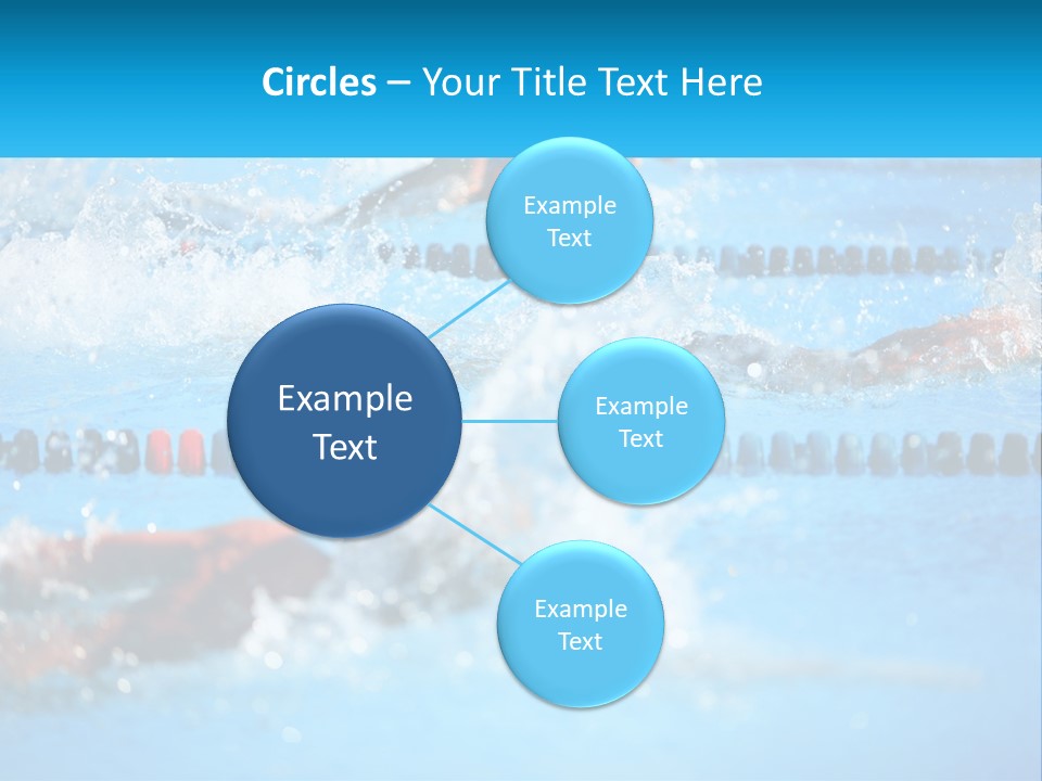 Swimming In The Pool PowerPoint Template