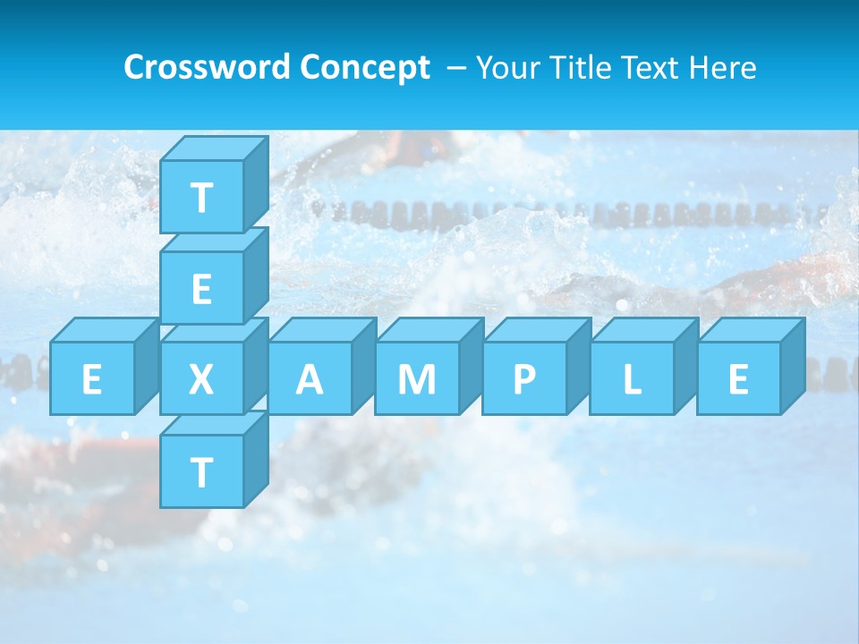 Swimming In The Pool PowerPoint Template