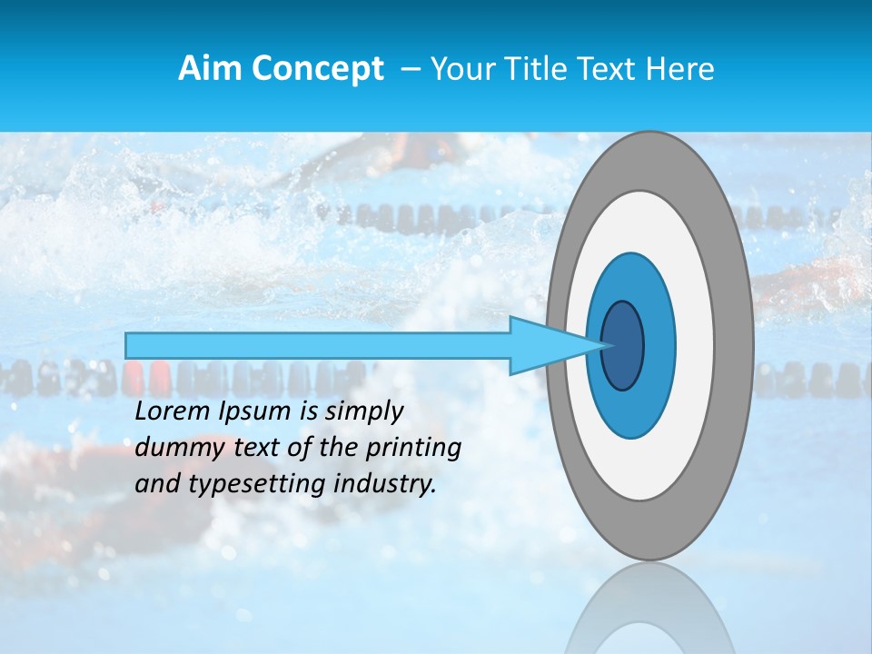 Swimming In The Pool PowerPoint Template