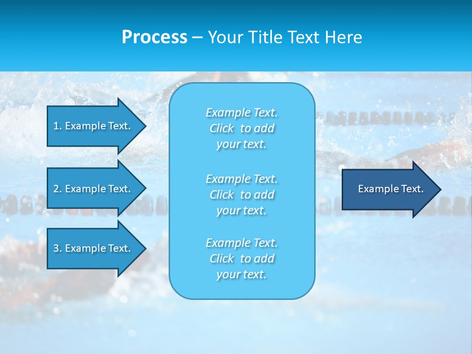 Swimming In The Pool PowerPoint Template