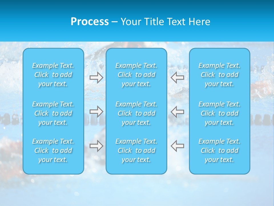 Swimming In The Pool PowerPoint Template