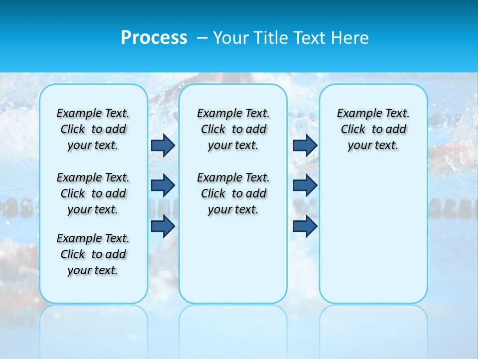 Swimming In The Pool PowerPoint Template