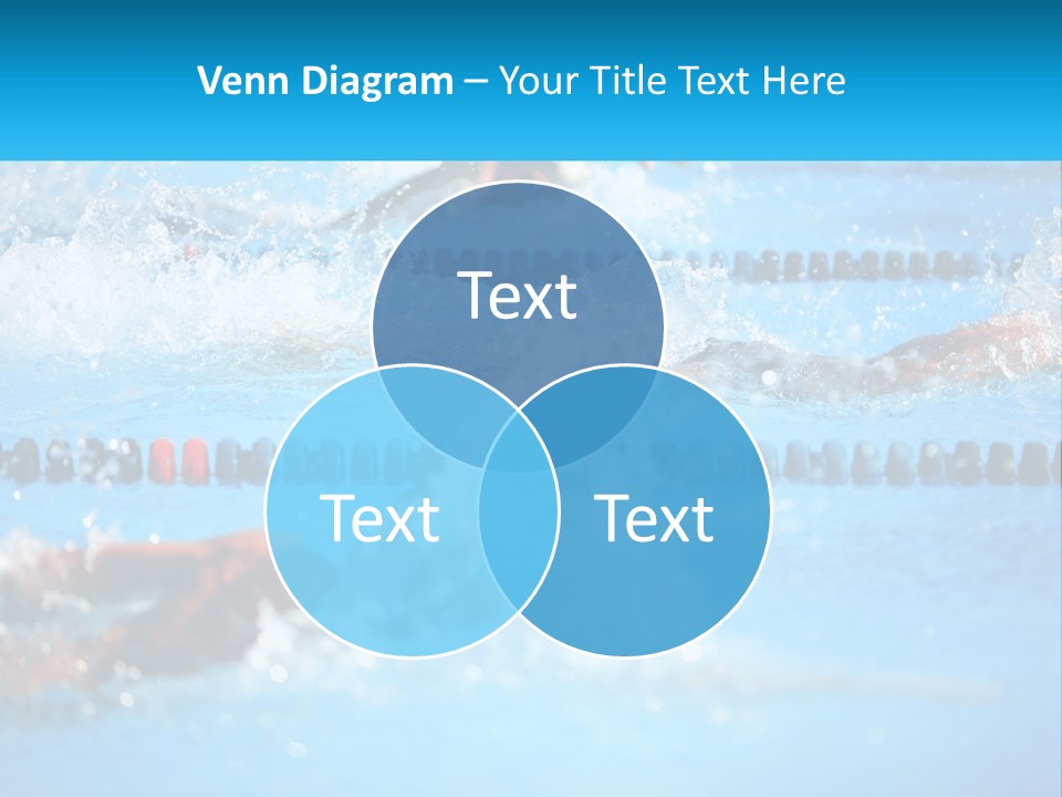 Swimming In The Pool PowerPoint Template