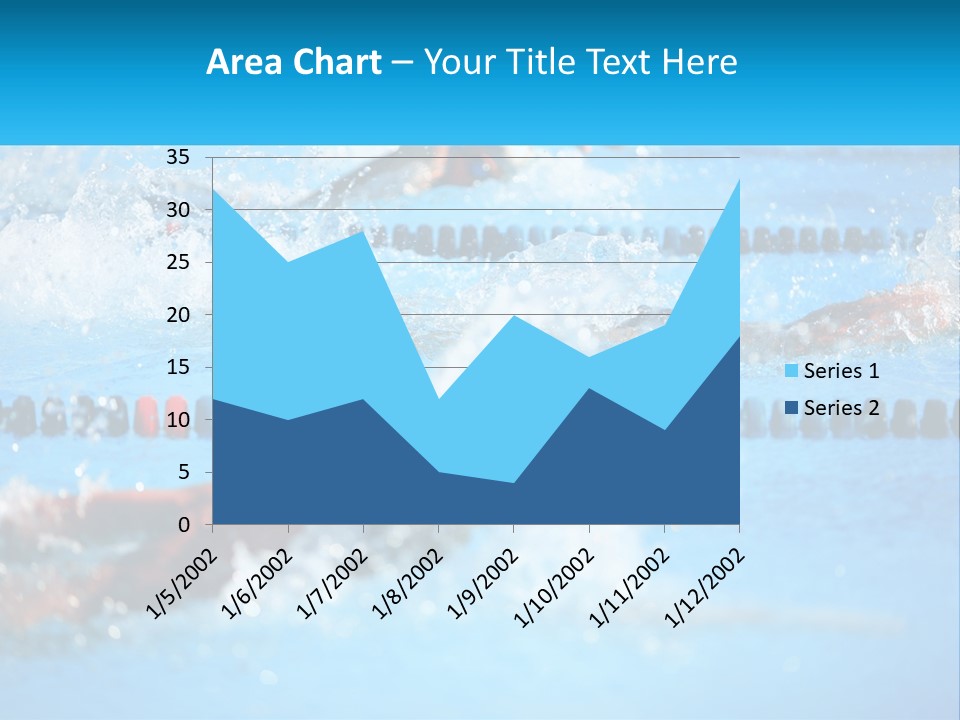 Swimming In The Pool PowerPoint Template