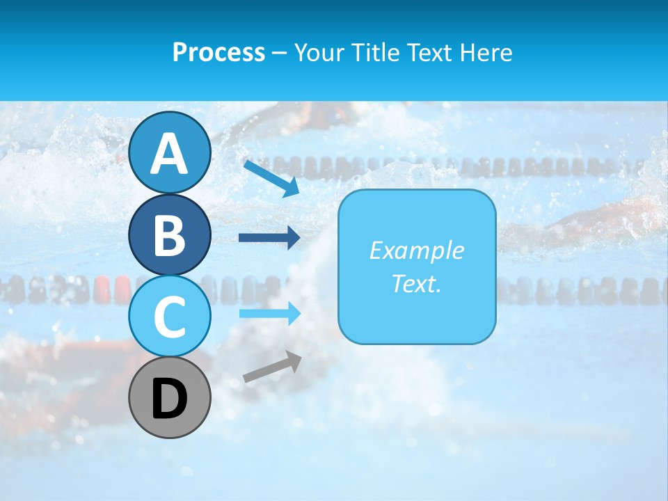 Swimming In The Pool PowerPoint Template