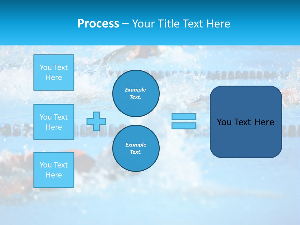 Swimming In The Pool PowerPoint Template