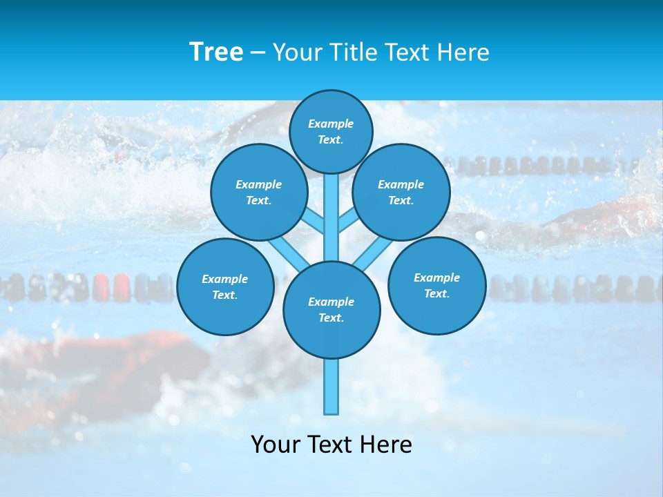 Swimming In The Pool PowerPoint Template