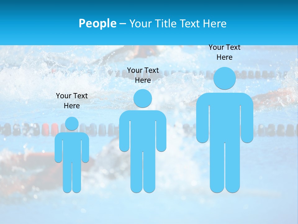 Swimming In The Pool PowerPoint Template