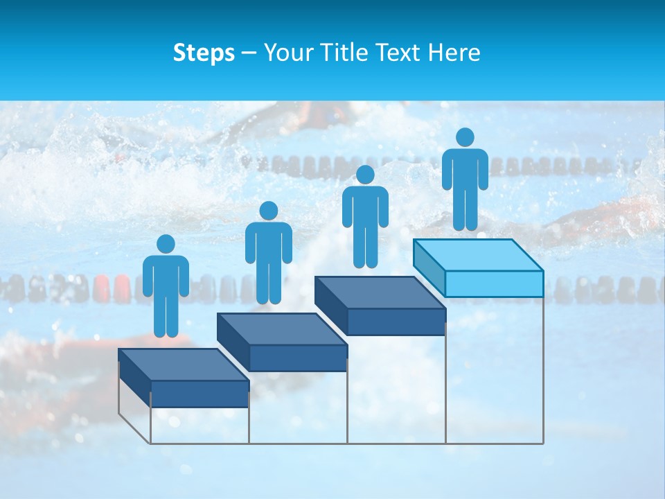 Swimming In The Pool PowerPoint Template