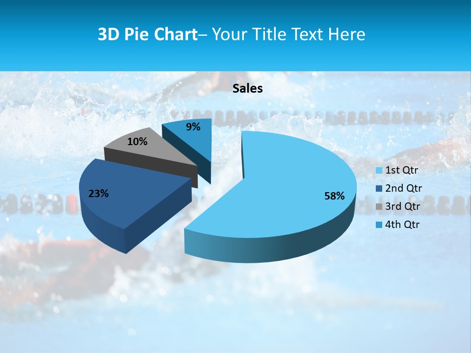 Swimming In The Pool PowerPoint Template