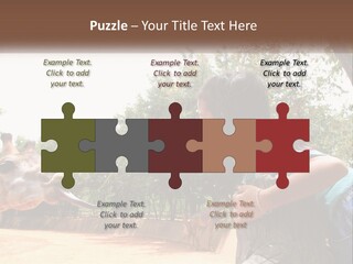 Girl Feeding A Giraffe PowerPoint Template