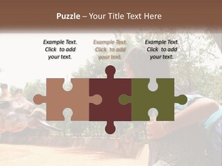 Girl Feeding A Giraffe PowerPoint Template