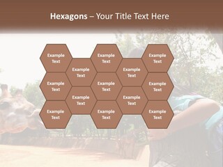 Girl Feeding A Giraffe PowerPoint Template