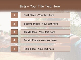 Girl Feeding A Giraffe PowerPoint Template