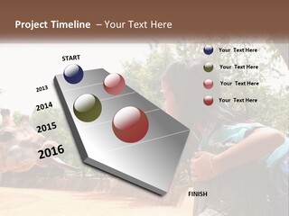 Girl Feeding A Giraffe PowerPoint Template