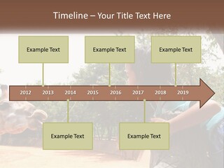 Girl Feeding A Giraffe PowerPoint Template