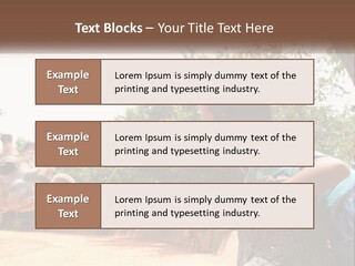 Girl Feeding A Giraffe PowerPoint Template