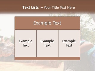 Girl Feeding A Giraffe PowerPoint Template