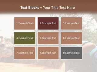 Girl Feeding A Giraffe PowerPoint Template