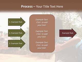 Girl Feeding A Giraffe PowerPoint Template