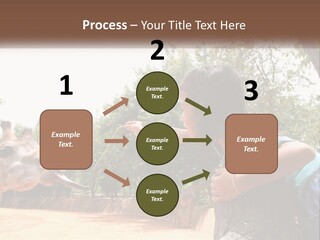 Girl Feeding A Giraffe PowerPoint Template