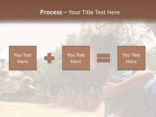 Girl Feeding A Giraffe PowerPoint Template