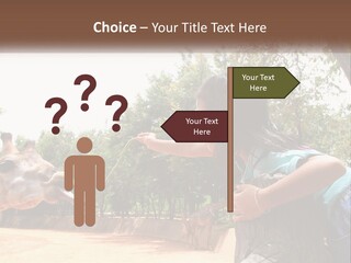 Girl Feeding A Giraffe PowerPoint Template