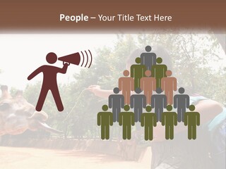 Girl Feeding A Giraffe PowerPoint Template