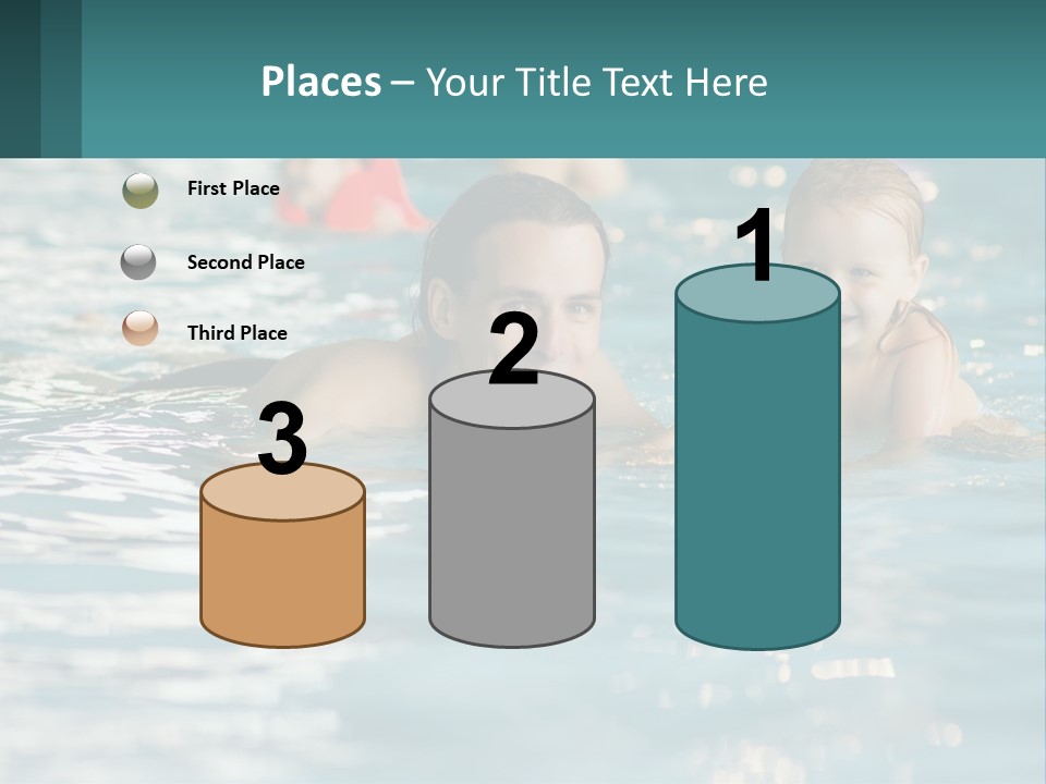 Baby Learns To Swim PowerPoint Template