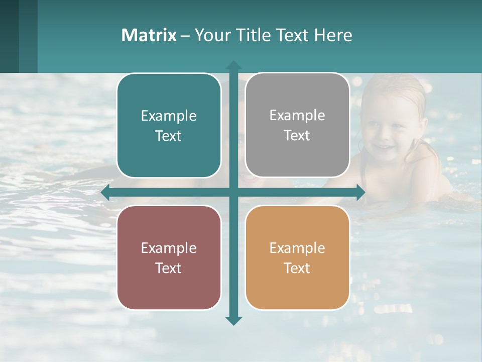 Baby Learns To Swim PowerPoint Template