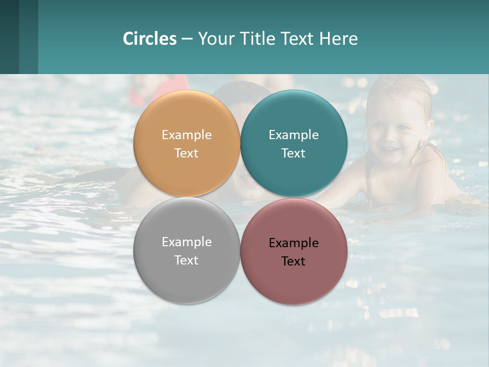 Baby Learns To Swim PowerPoint Template