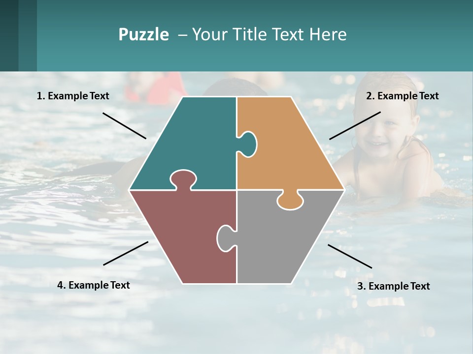 Baby Learns To Swim PowerPoint Template