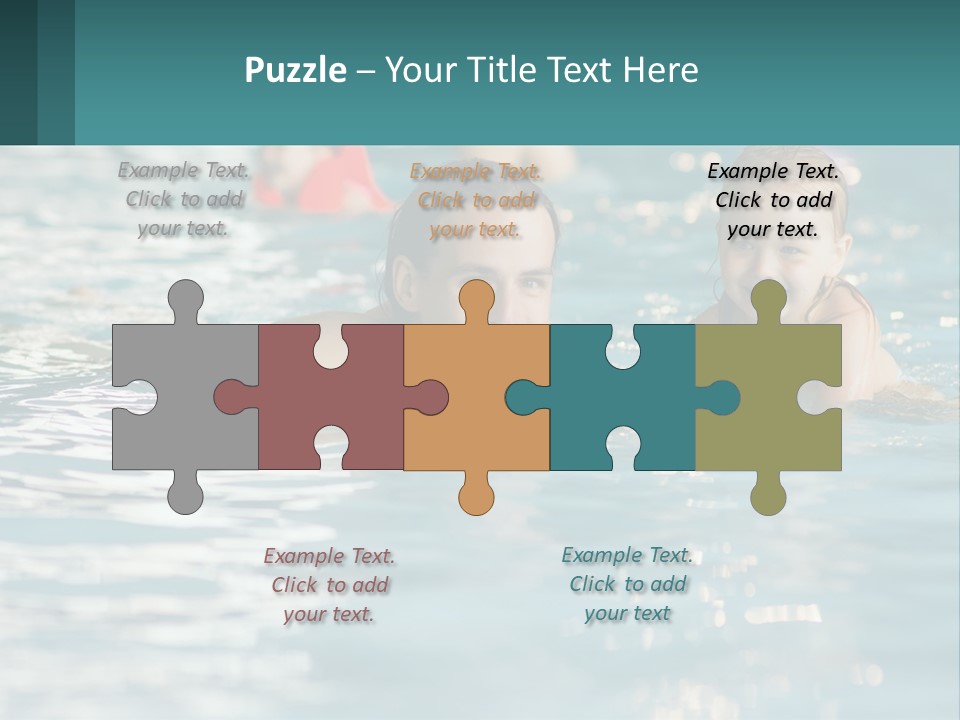 Baby Learns To Swim PowerPoint Template