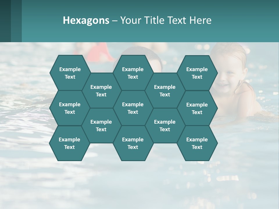 Baby Learns To Swim PowerPoint Template