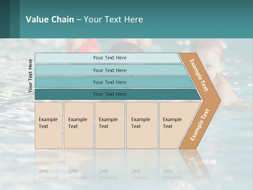 Baby Learns To Swim PowerPoint Template