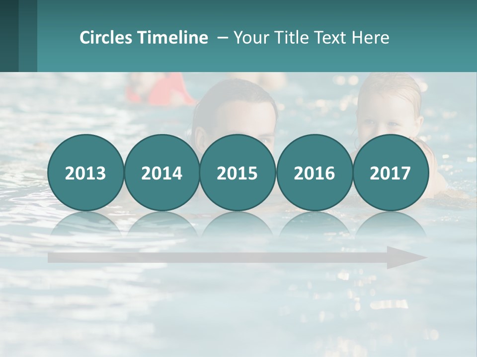 Baby Learns To Swim PowerPoint Template