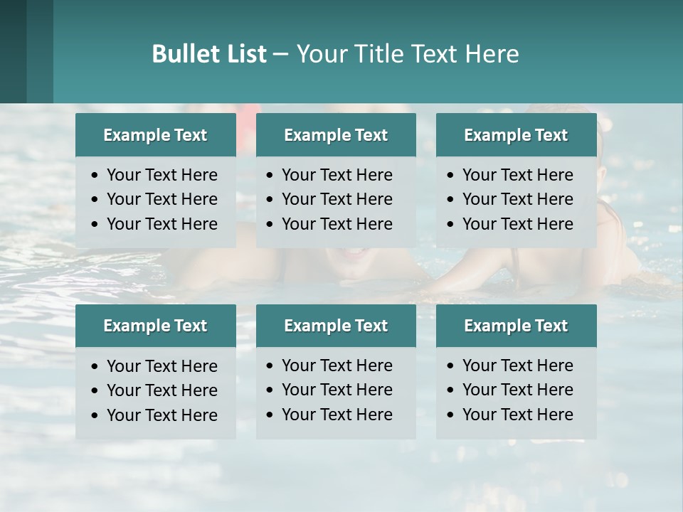 Baby Learns To Swim PowerPoint Template