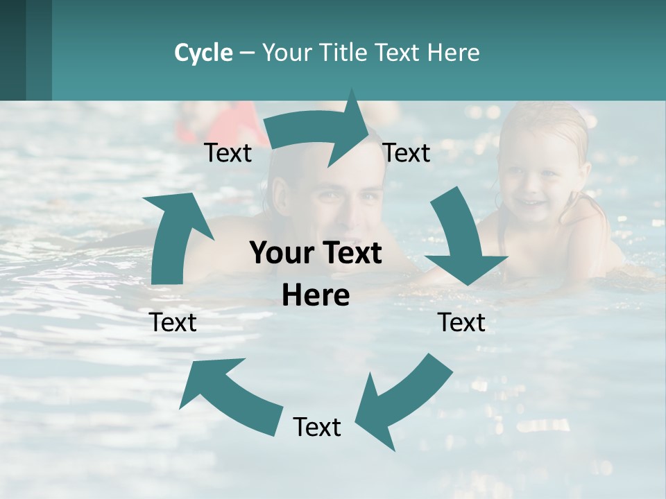 Baby Learns To Swim PowerPoint Template