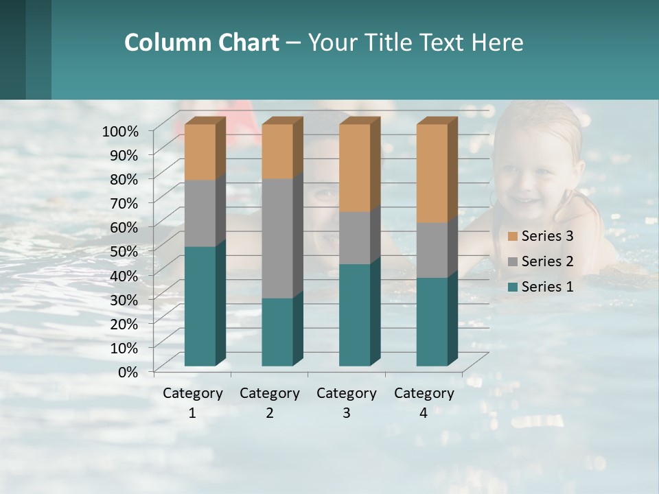 Baby Learns To Swim PowerPoint Template