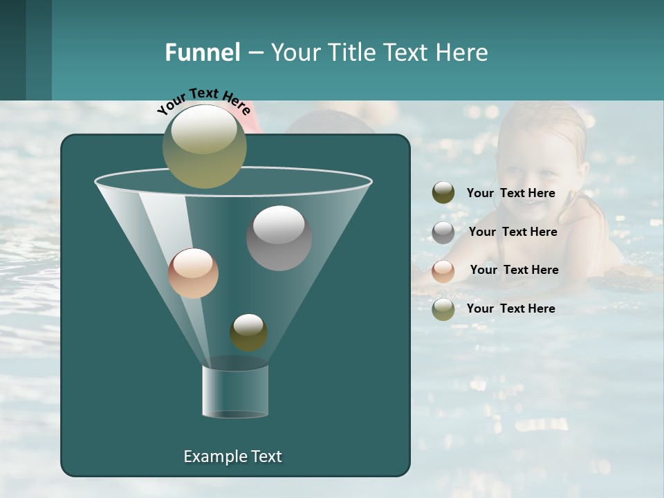 Baby Learns To Swim PowerPoint Template