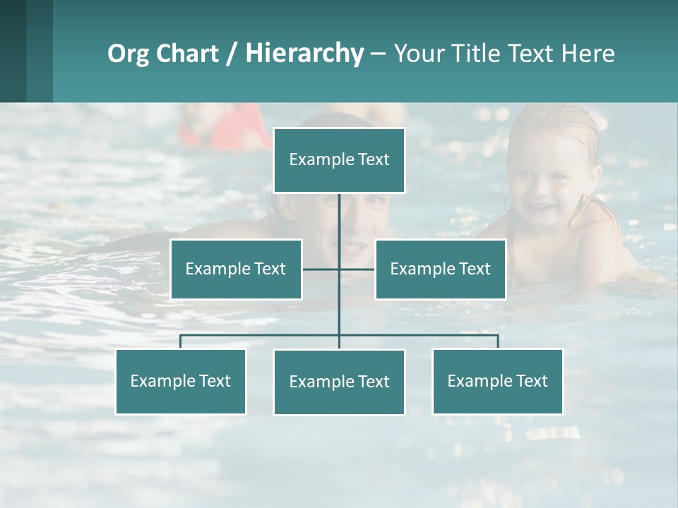 Baby Learns To Swim PowerPoint Template