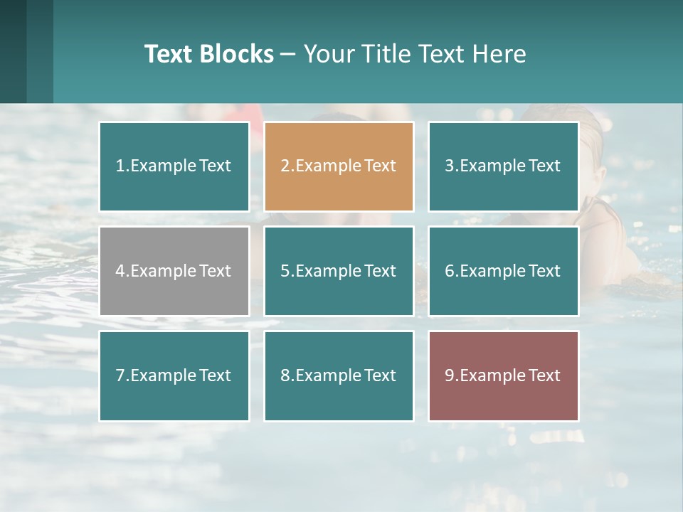 Baby Learns To Swim PowerPoint Template