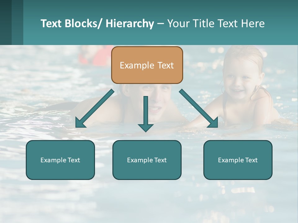 Baby Learns To Swim PowerPoint Template