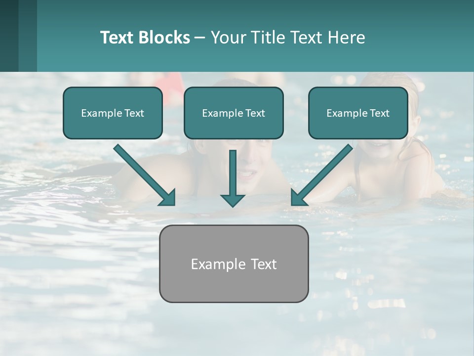 Baby Learns To Swim PowerPoint Template