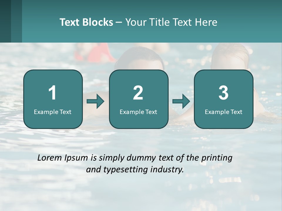 Baby Learns To Swim PowerPoint Template